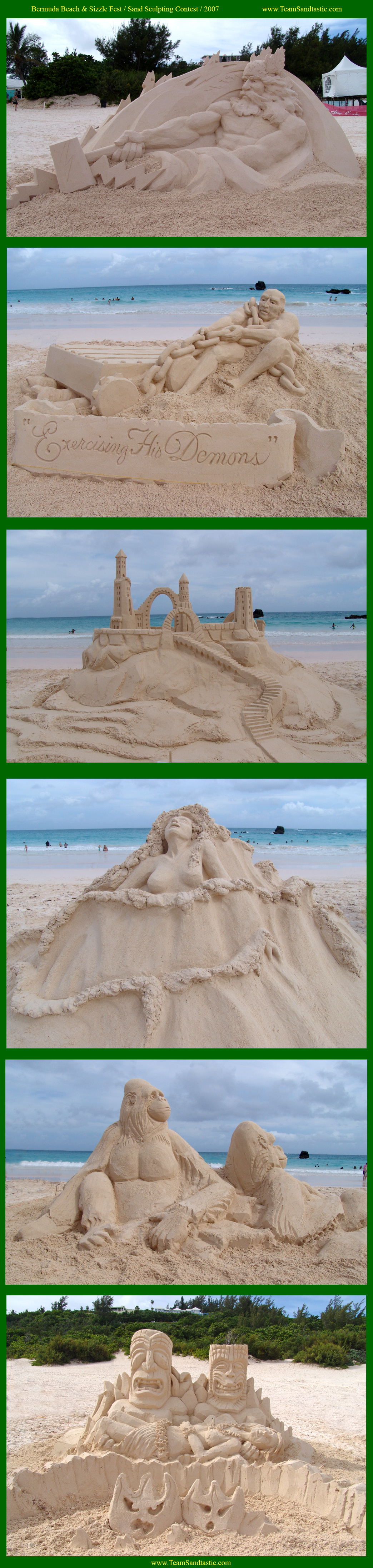 Sandtastic Days Sand Sculpting Contest