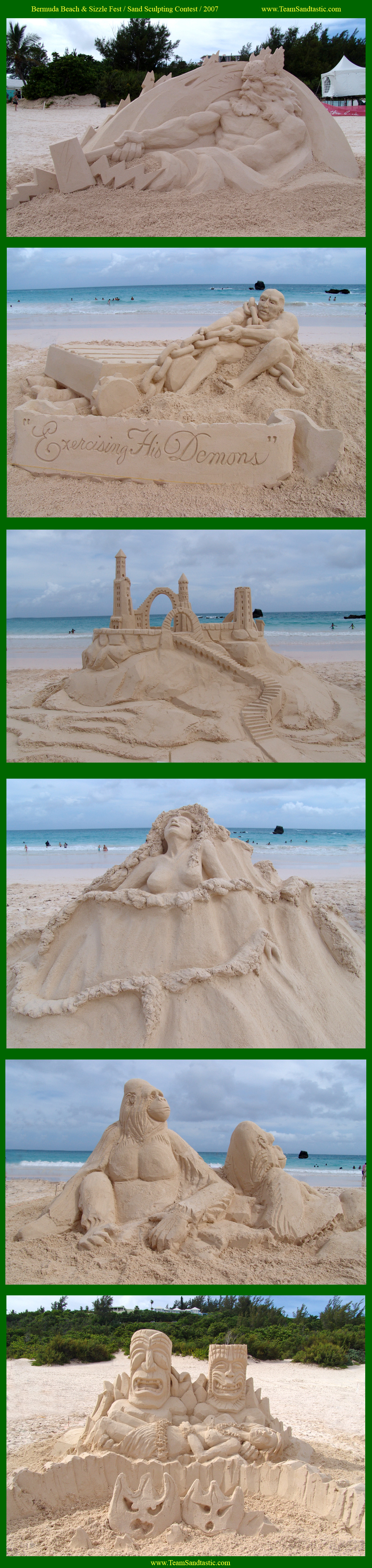 Sandtastic Days Sand Sculpting Contest