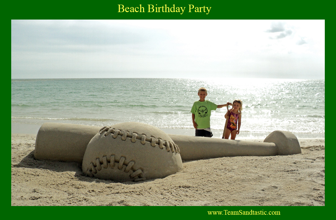 Birthday Party Sand Sculptures