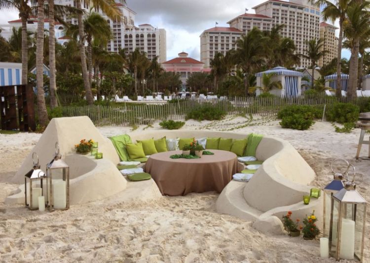 Dinner Tables in Sand