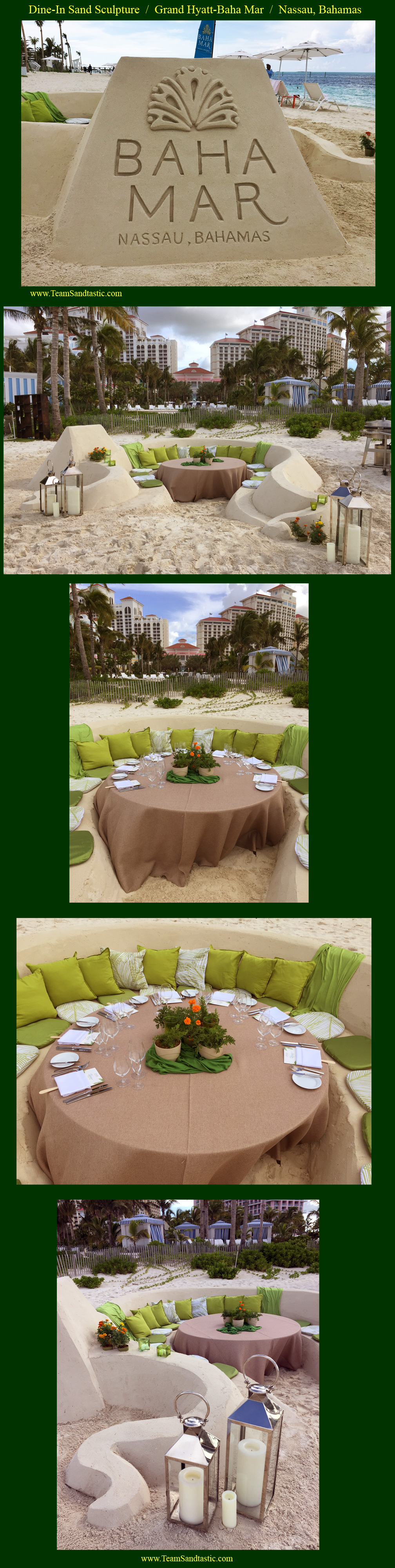 Guests Dining in the Sand