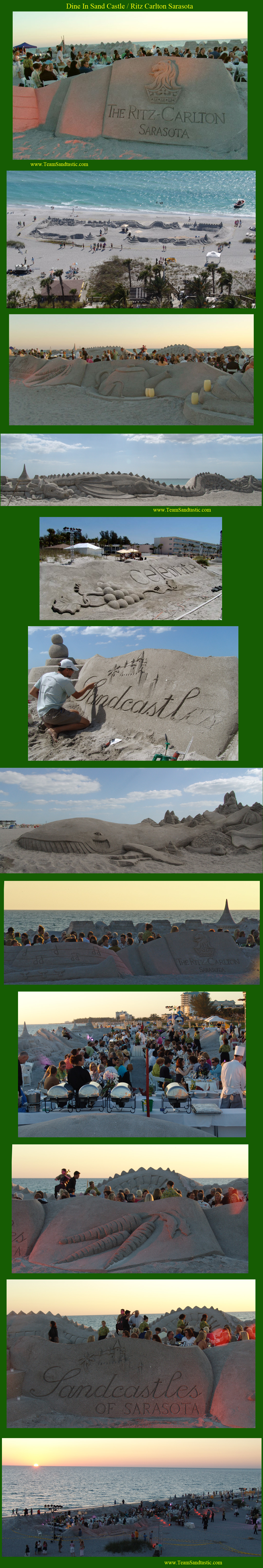 Guests Dining in the Sand