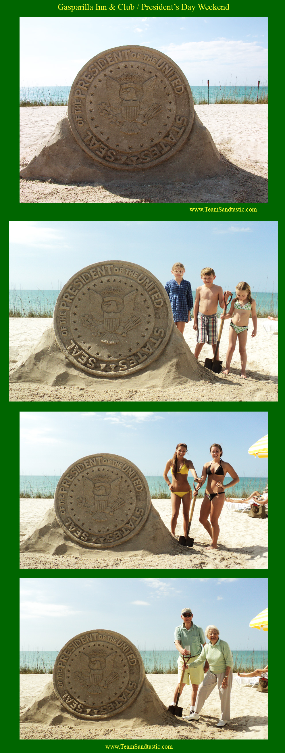 Gasparilla Inn Sand Sculpture Series