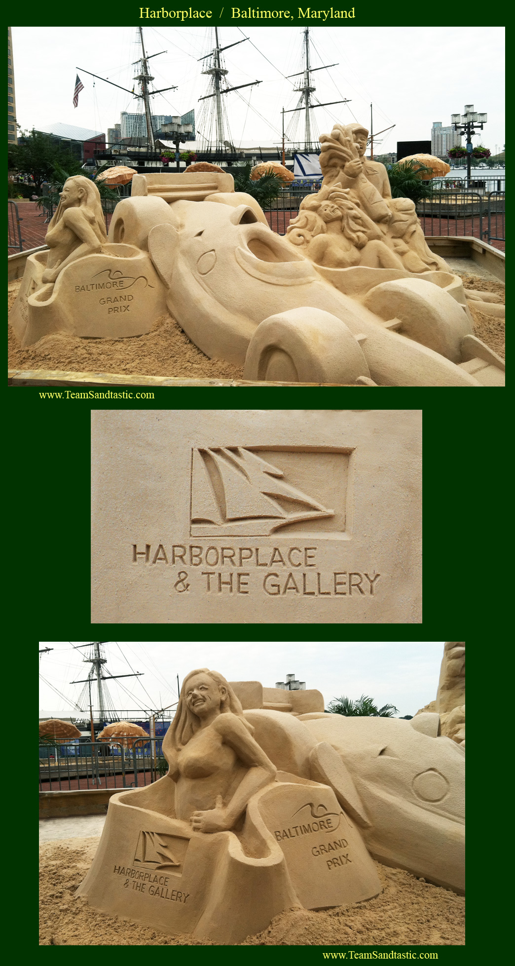 Baltimore Grand Prix Sand Sculpture