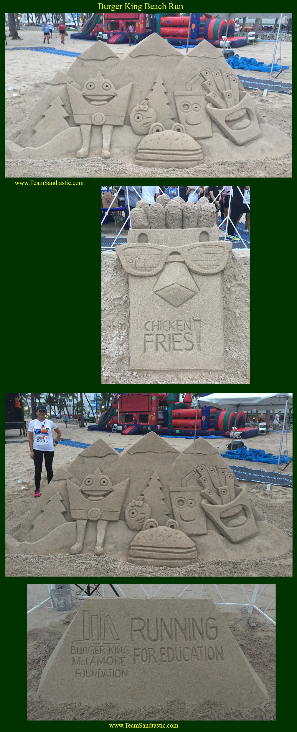 Fun Run Sand Sculpture