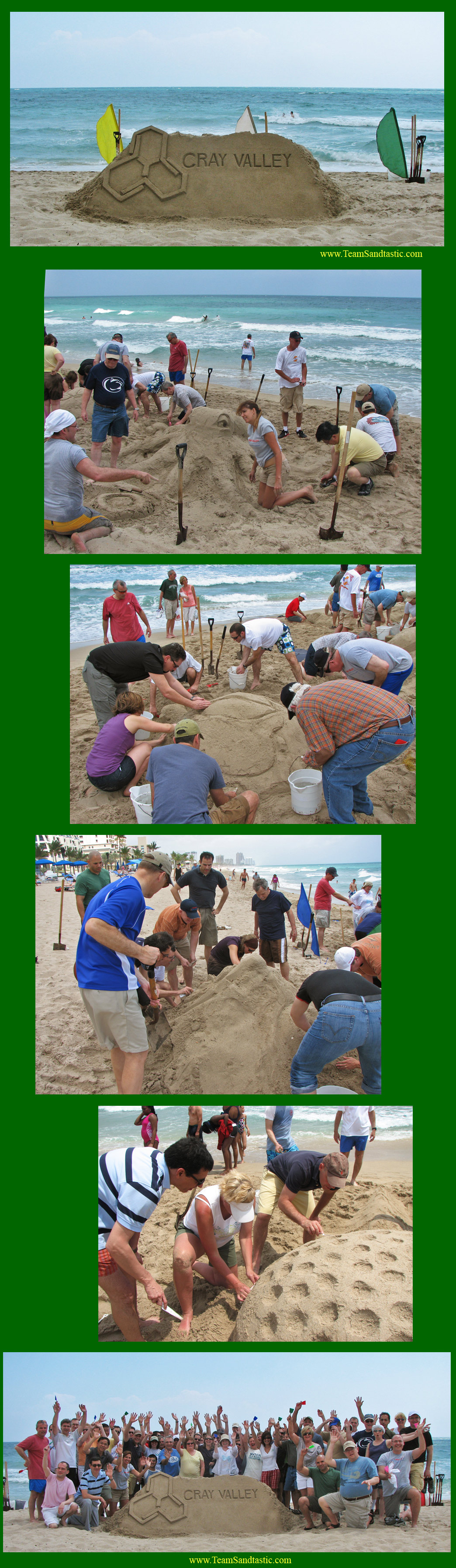 Hilton Ft. Lauderdale Sand Sculpture Team Building