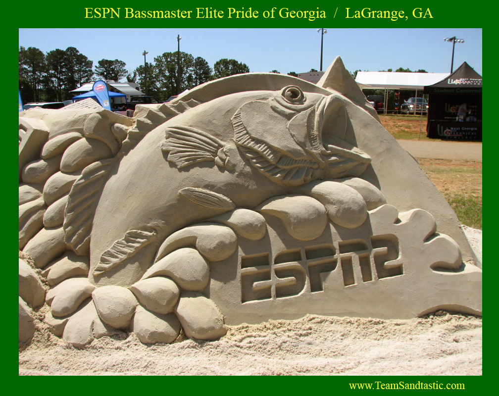 ESPN / Bass Sand Sculpture
