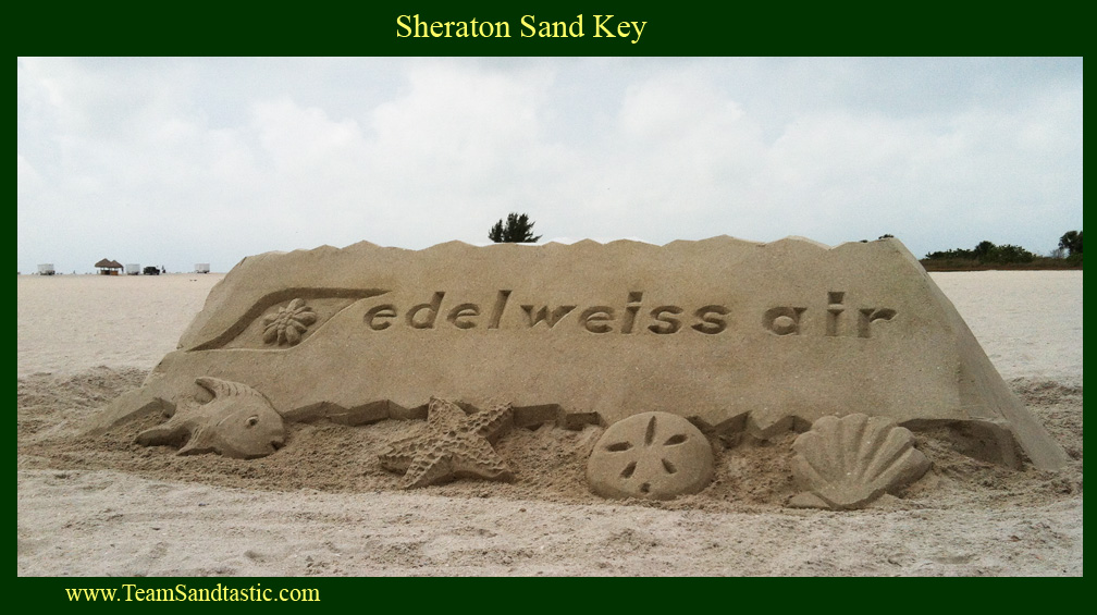 Edelweiss Air Sand Sculpture