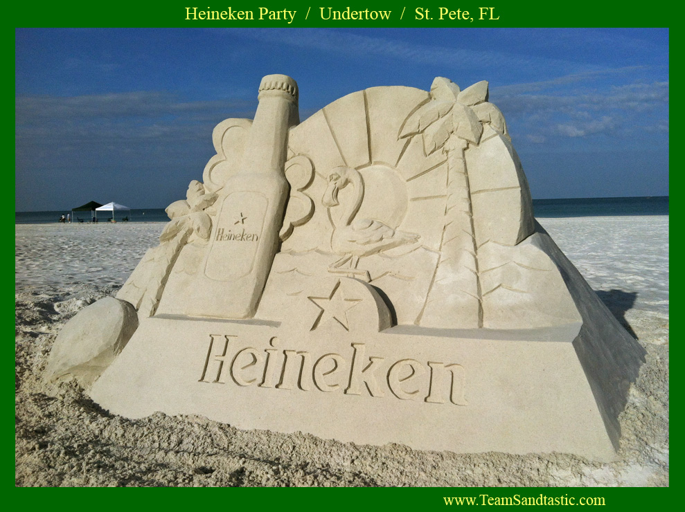 Heineken Sand Sculpture