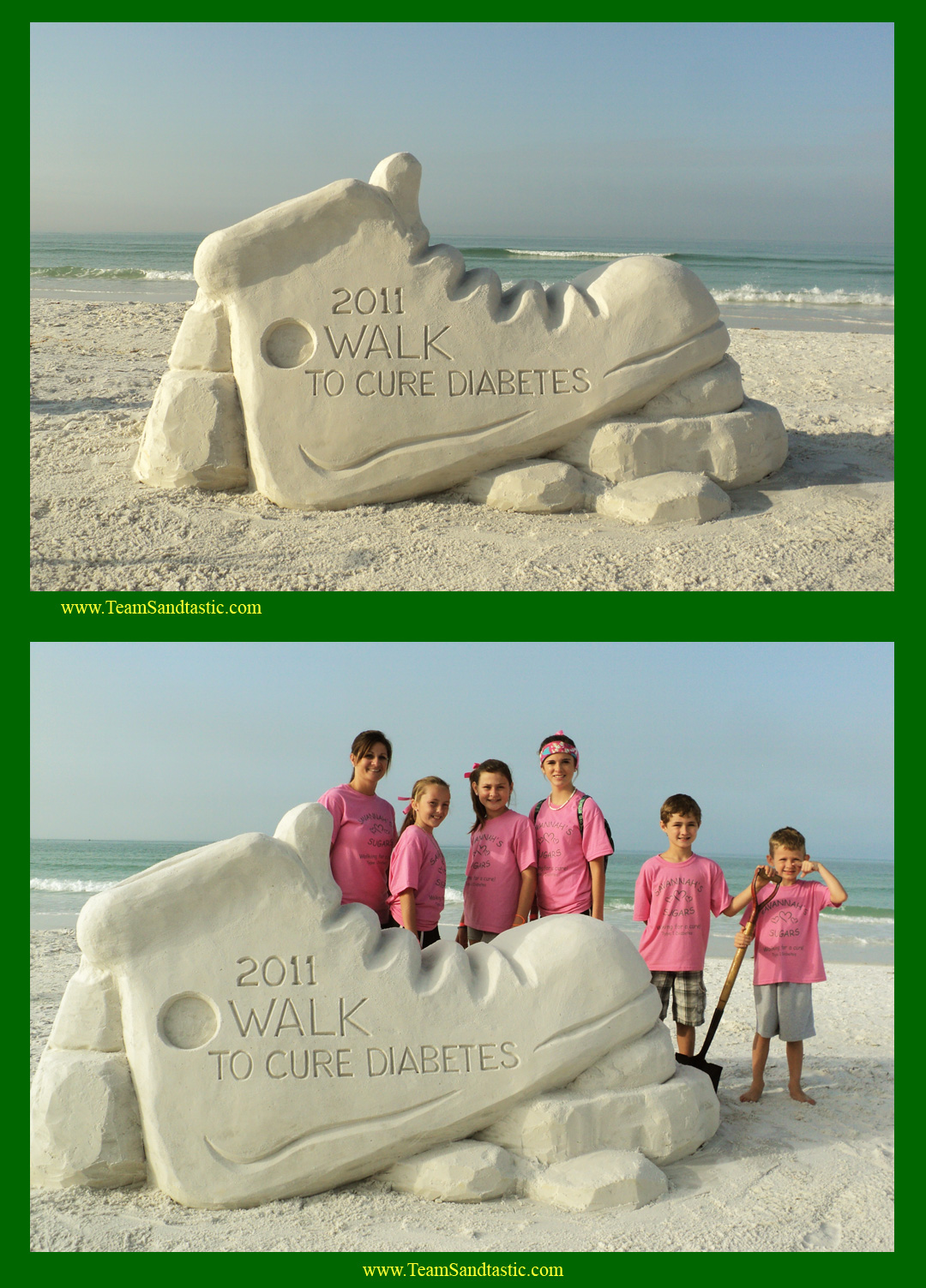 Juvenile Diabetes Sand Sculpture Siesta Key