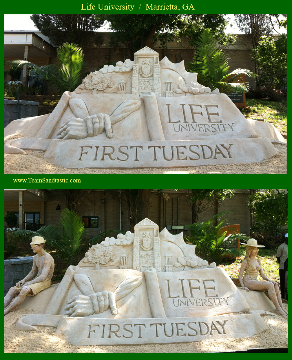 Life University Sand Sculpture