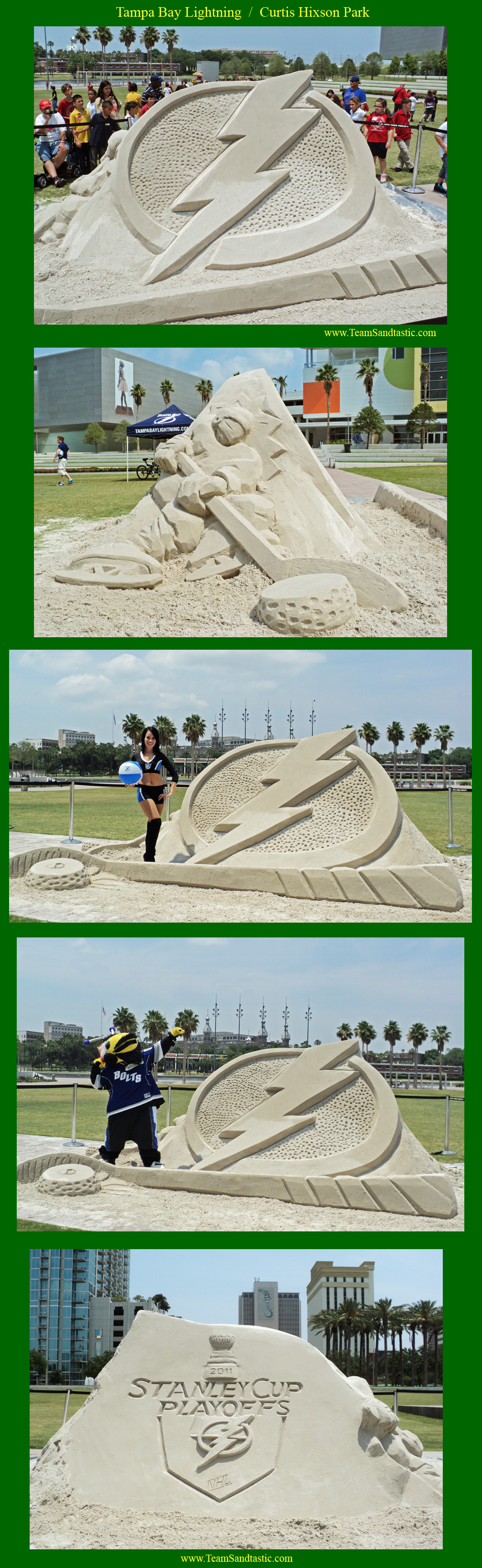 Lightning Sand Sculpture