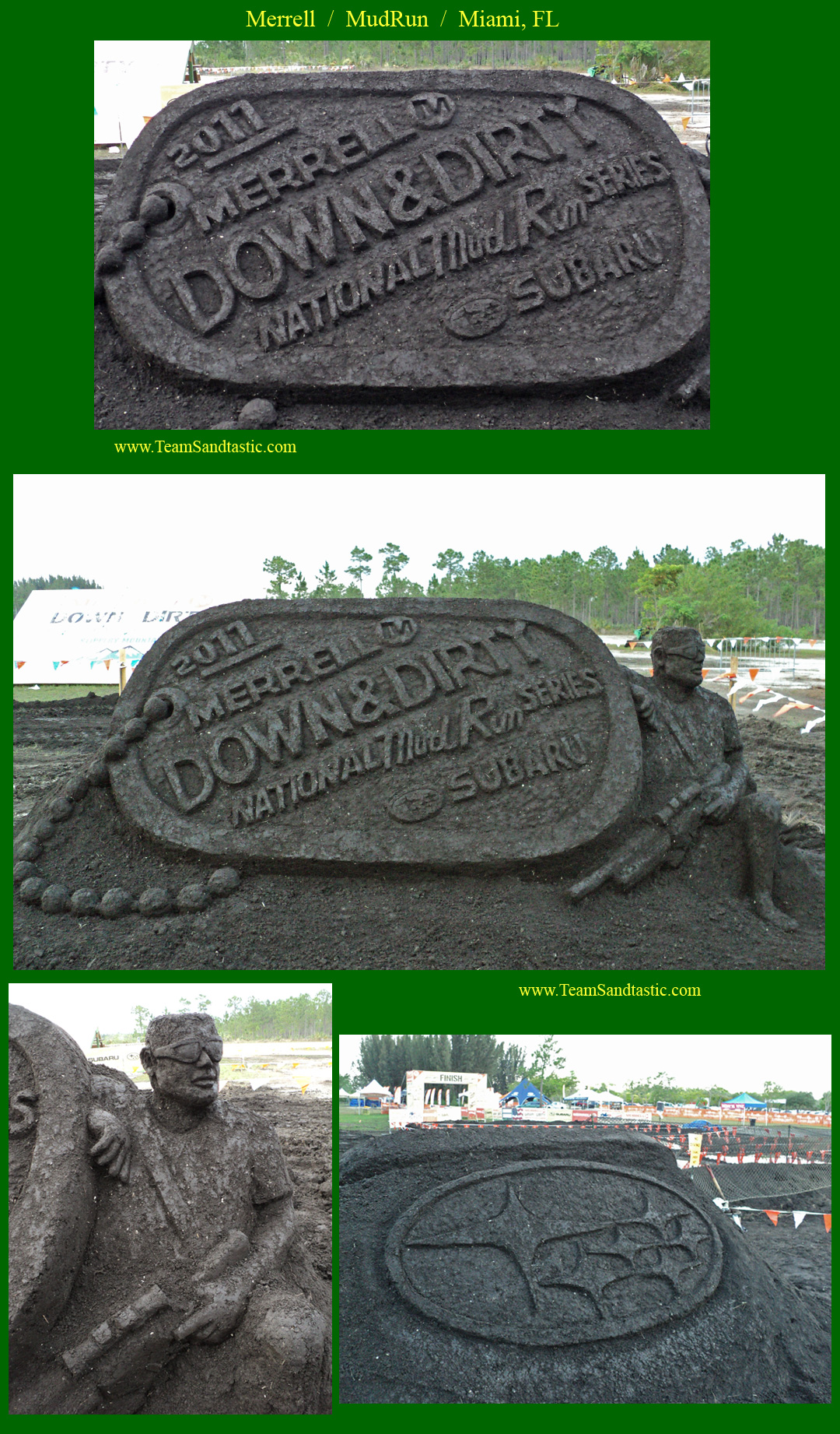 Mud Run Sand Sculpture / Mud Sculpture