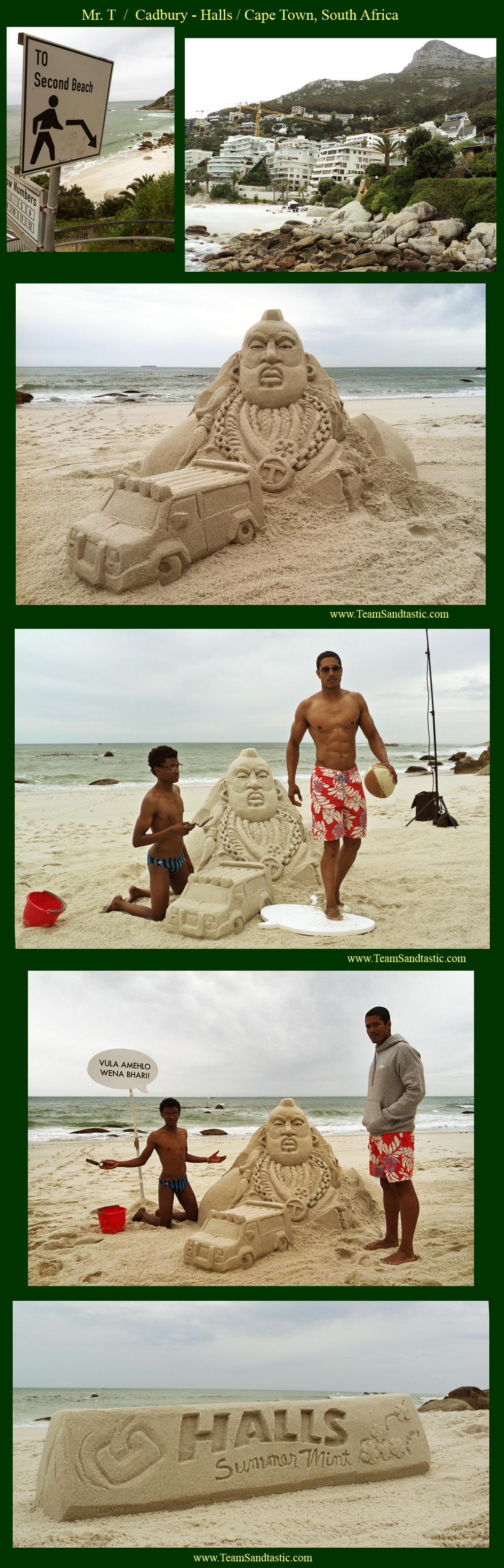 Sand Sculpting in Cape Town /Mr.T