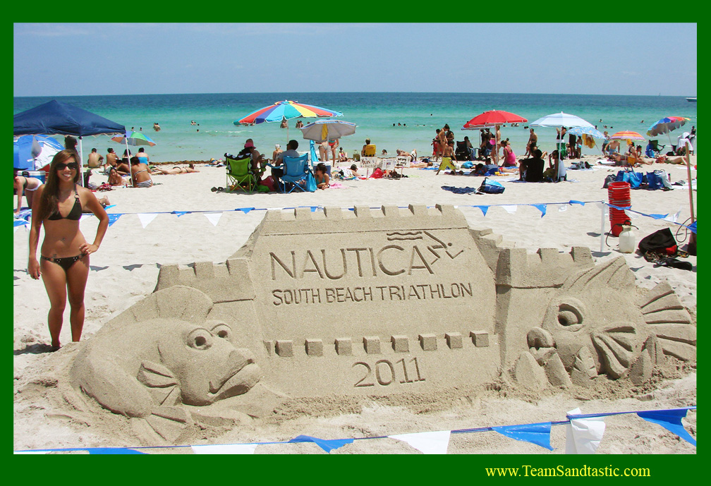 Nautica Triathlon Sand Sculpture