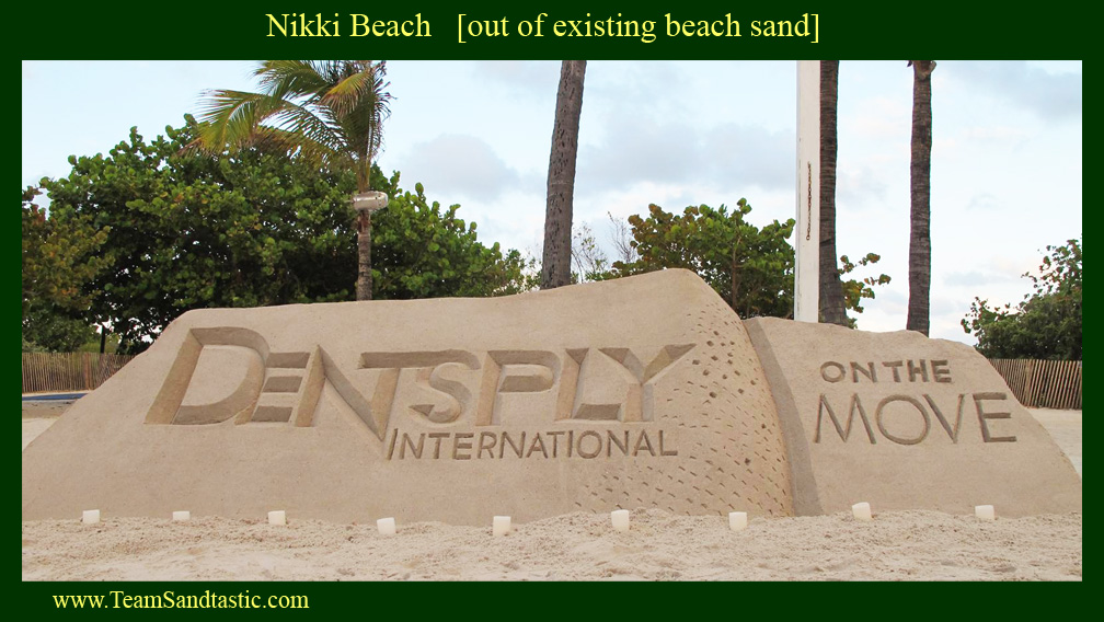 Sand Sculpture at Nikki Beach