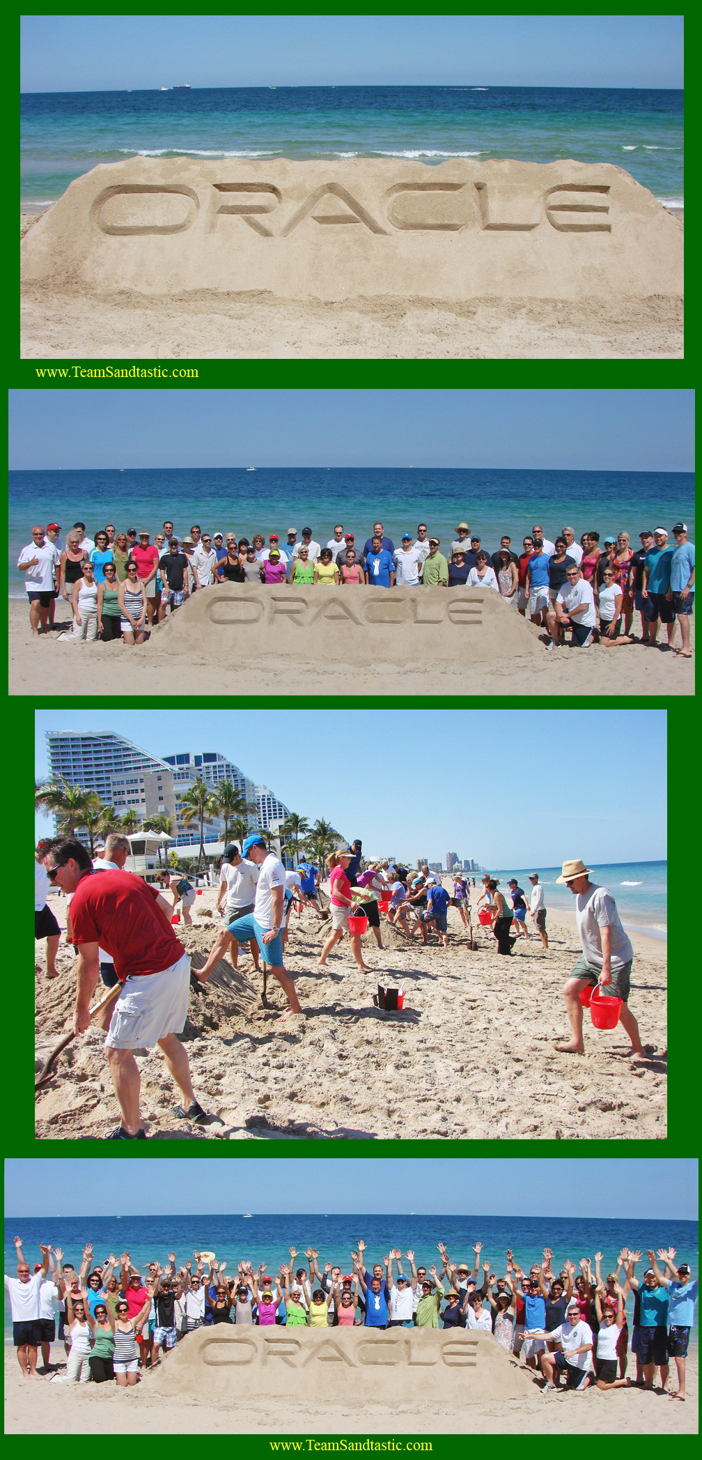 Oracle Team Building via Sand Sculpture