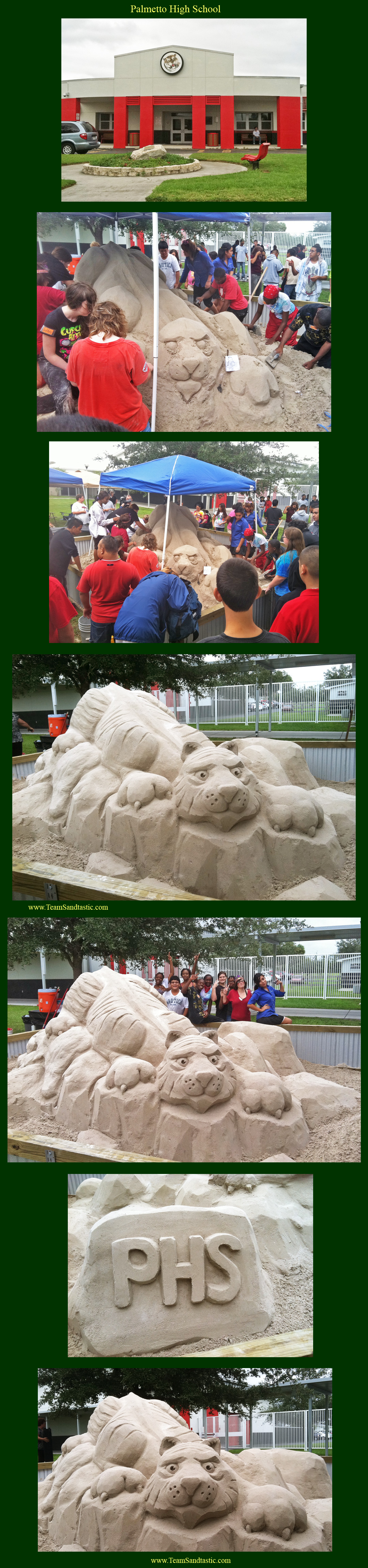 High School Sand Sculpture