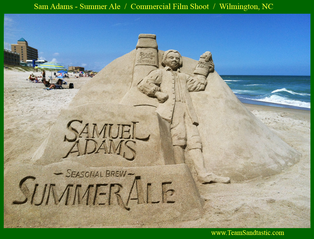Sam Adams Sand Sculpture