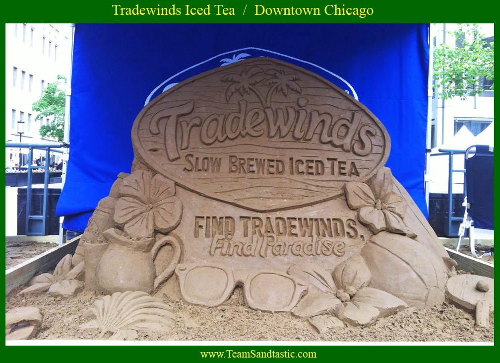 Tradewinds Tea Sand Sculpture