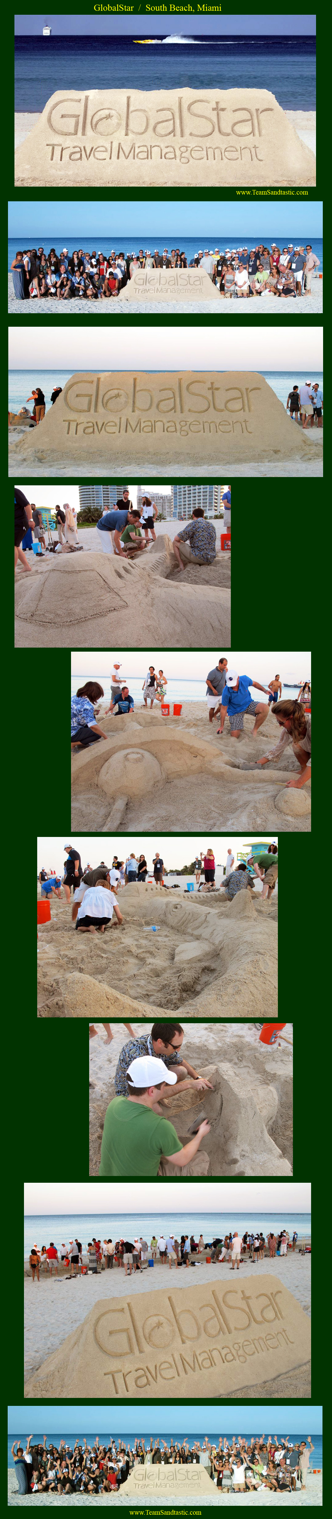 South Beach Sand Sculpture Team Building