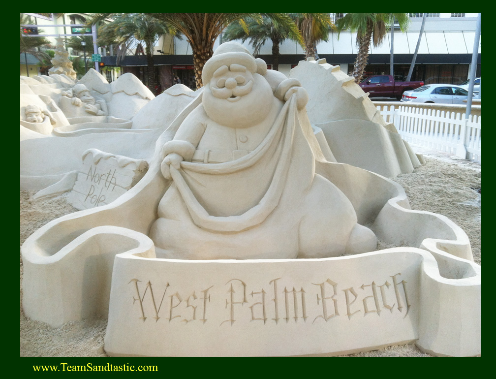 West Pam Beach Sand Sculptures