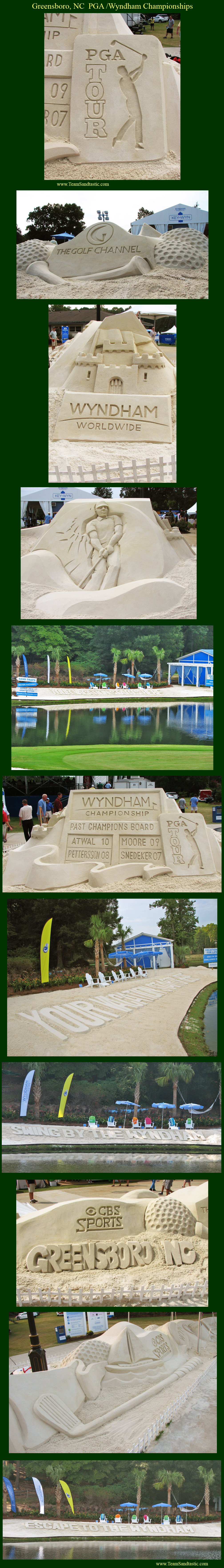 PGA Wyndham Sand Sculpture