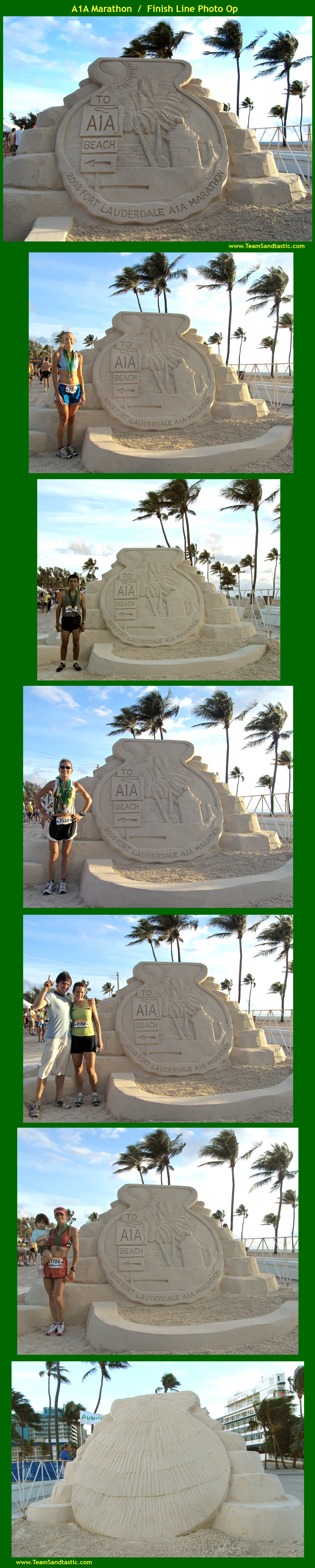 Ft. Lauderdale Marathon Sand Sculpture