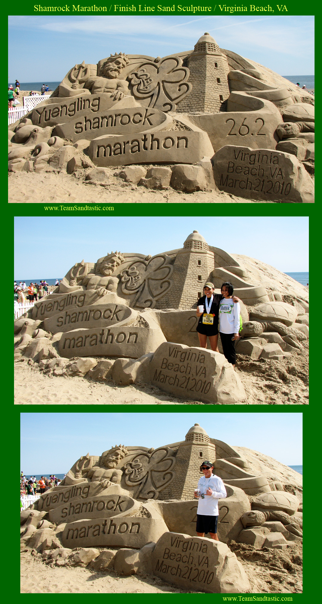 Shamrock Marathon Sand Sculpture