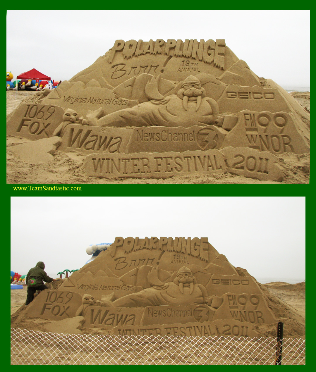 Polar Plunge Sand Castles