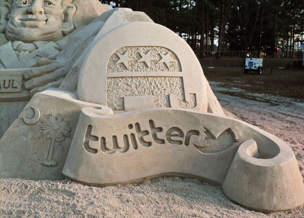 Republican Debate Sand Sculpture