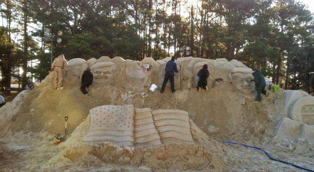 Republican Debate Sand Sculpture