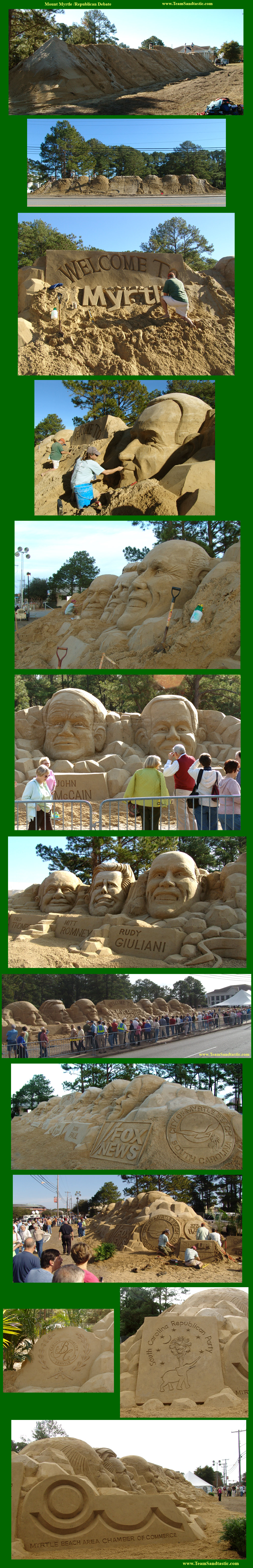 Republican Debate Sand Sculpture