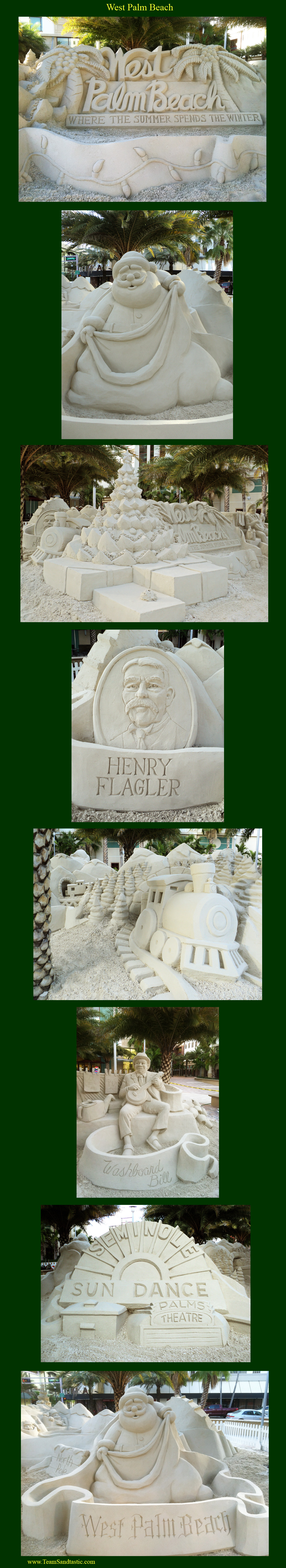 West Palm Beach Sand Sculpting